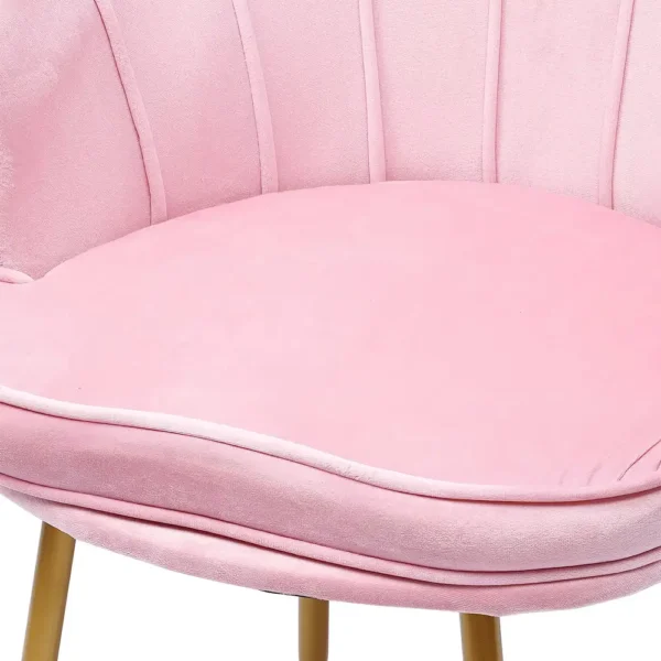 Chaise Coiffeuse Rose coussin