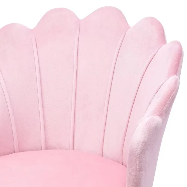 Chaise Coiffeuse Rose dossier