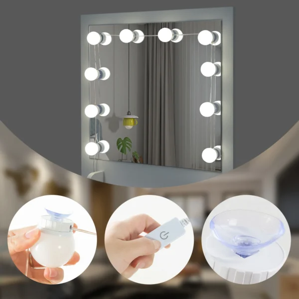 Meuble Coiffeuse Design Moderne miroir led zoomé