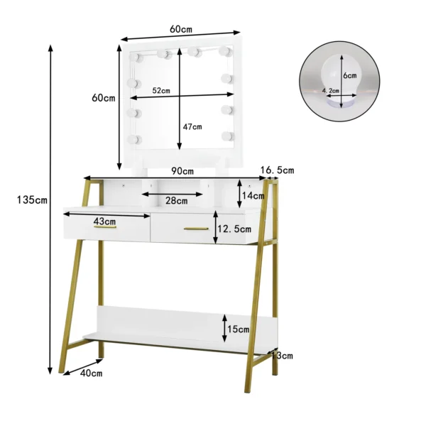 Meuble Coiffeuse Design Moderne taille