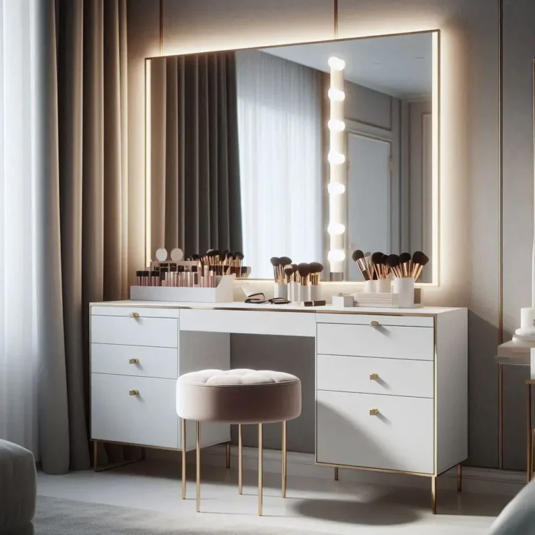 super moderne coiffeuse miroir led intégré