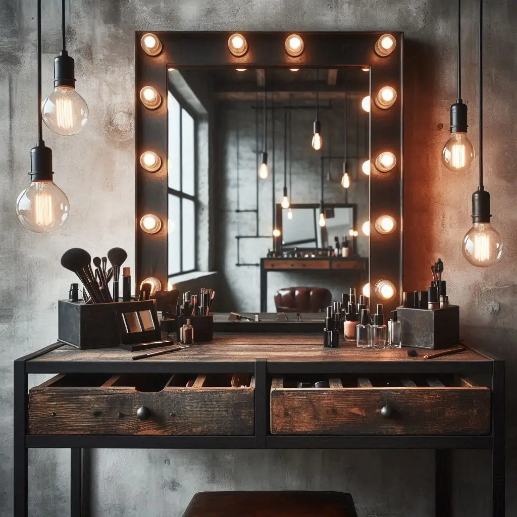 miroir led pour coiffeuse style vintage